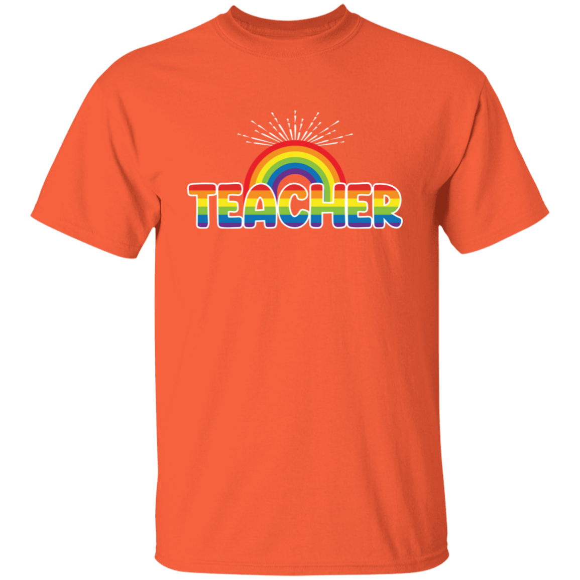 Teacher Rainbow Premium Tee