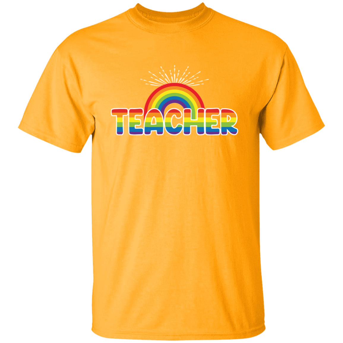 Teacher Rainbow Premium Tee