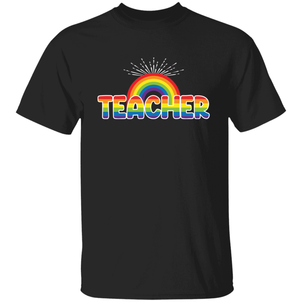 Teacher Rainbow Premium Tee