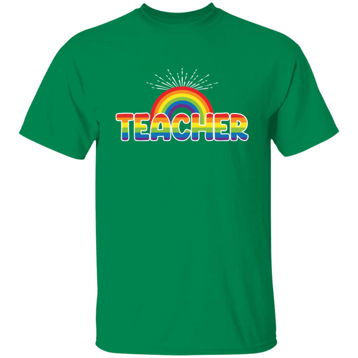 Teacher Rainbow Premium Tee