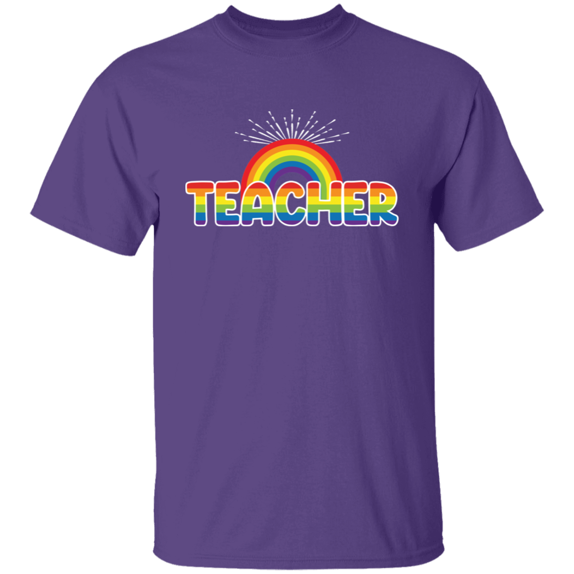 Teacher Rainbow Premium Tee